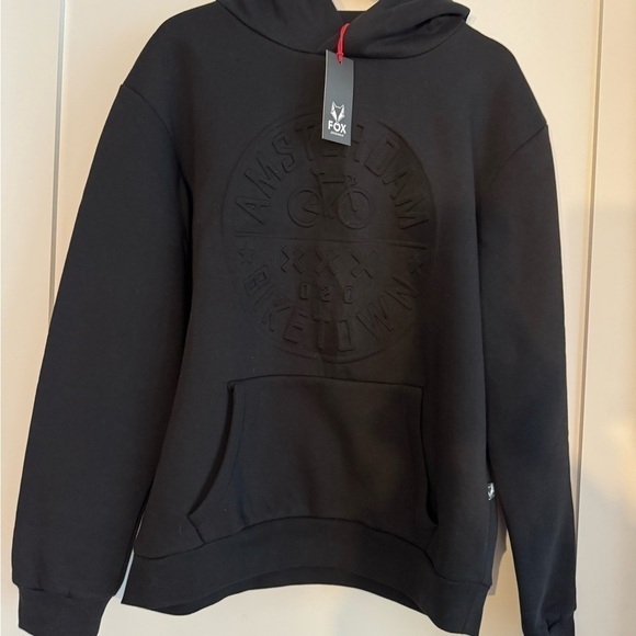 Fox Tops - Amsterdam Biketown Hooded Sweatshirt with Embossed Design